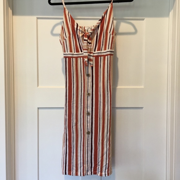 🦋2/$15🦋 Cute Midi Striped Dress - Picture 1 of 3